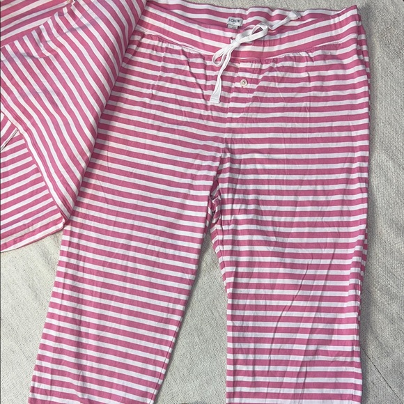 J. Crew Pink and White Striped Pajama Set. Size 2X - Picture 7 of 16